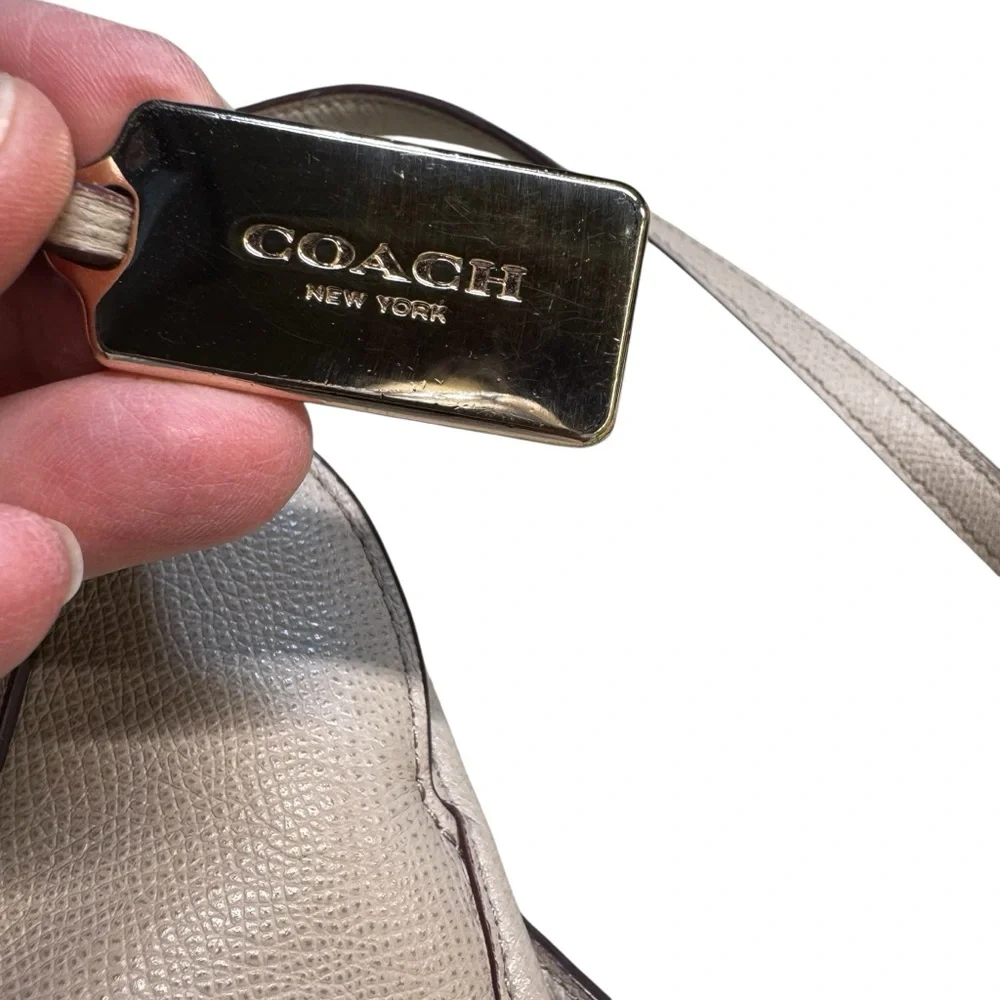 COACH Prince Street‎ Satchel Gray Leather Gold hardware/hangtag Shoulder/handbag